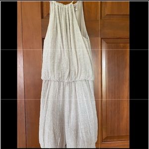 Beige flowing romper